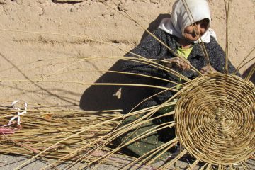 سبد بافی هنر فراموش شده شهرستان اردستان/تنها خواهر سبد باف اردستان