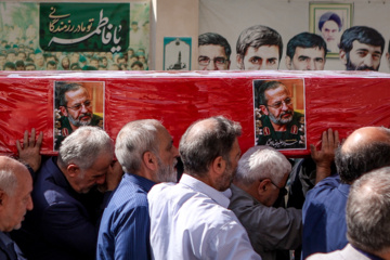 آیین تشییع پیکر سردار افشار برگزار شد