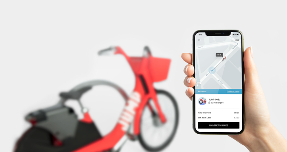 اوبر با همکاری شرکت JUMP سرویس اشتراک دوچرخه راه اندازی می کند